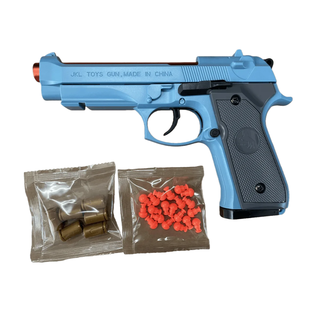 G17 Pistol Shell Throwing Continuous Firing Blowback Soft Bullet Gun Empty Hanging Birthday Gift