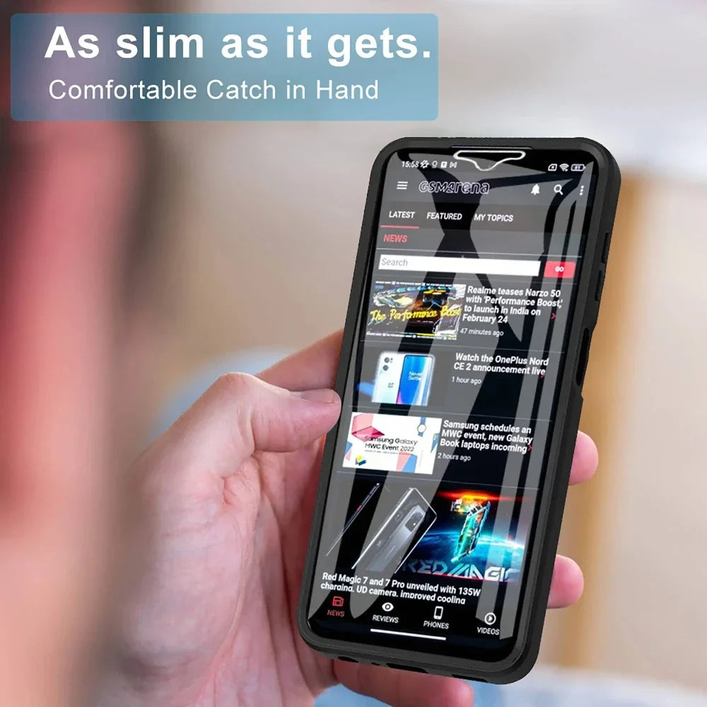 Redmi Note 13 Pro Plus Silicone Case - 360° Shockproof with Built-in Screen Protector for Redmi Note 12 Series