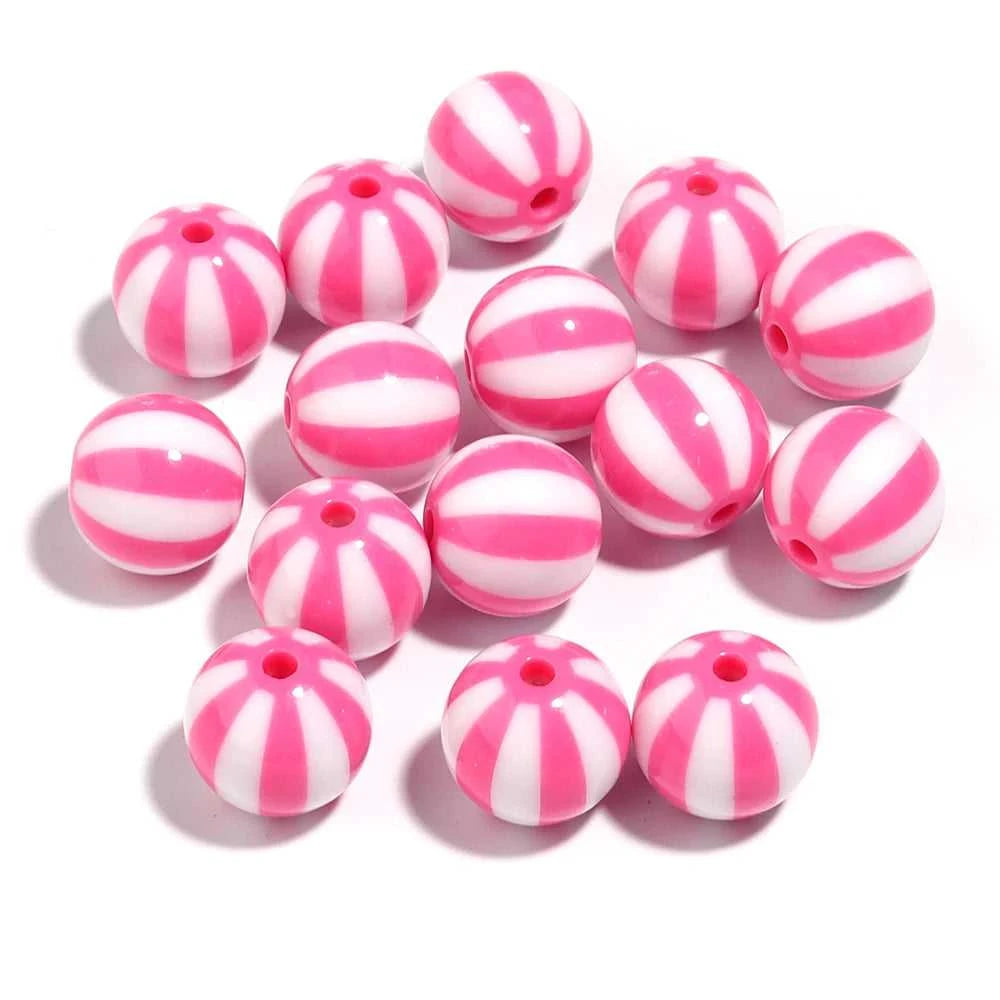 12-20mm Acrylic Large Hole Beads Colorful Stripes Round Loose Spacer Beads for Diy Bracelet Necklace Jewelry Accessories The jack market .AU The jack market .AU Jewellery & Chains $ 48 14:175#Rose Red;200000196:1071#20mm Hole 3mm 10Pcs