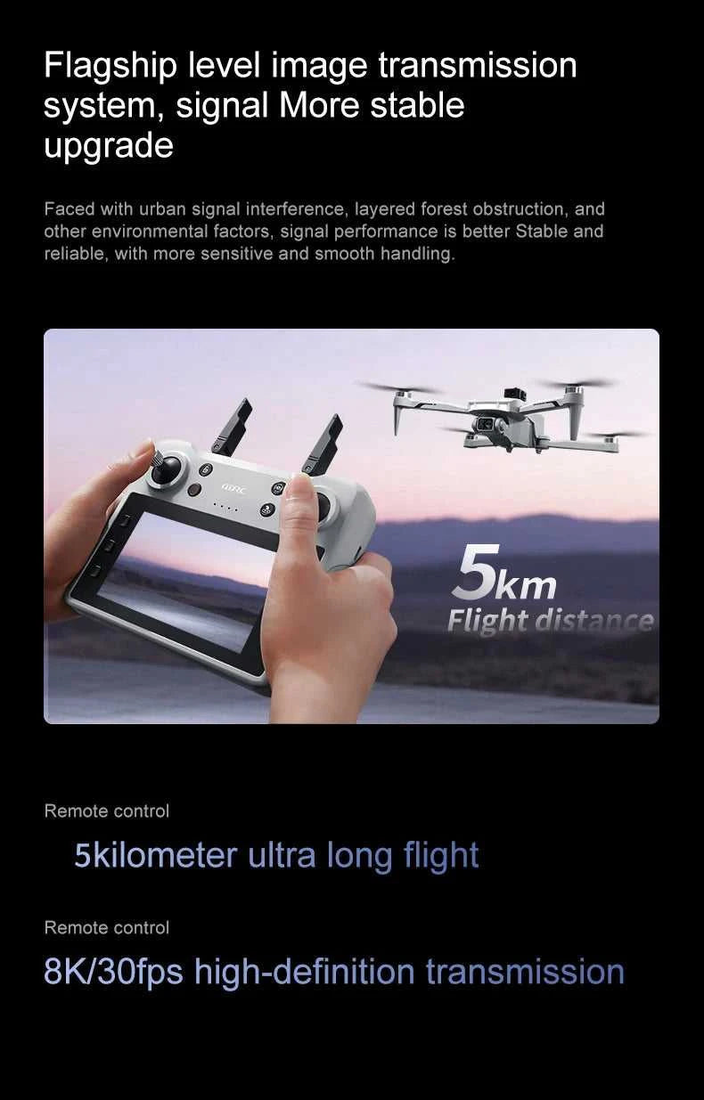 4DRC New V34 Drone 8K Profesional 4K HD Camera Brushless Motor Obstacle Avoidance Foldable Quadcopter Aerial Optical RC Toy The jack market .AU The jack market .AU Drones $ 169 14:10#GPS-8K-1Battery