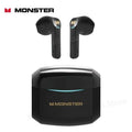 Monster GT06 Wireless Bluetooth 5.1 Headphones TWS Gaming Earbuds Noise Reduction Sports Earphones With Mic Long standby 450mAh The jack market .AU The jack market .AU Accessories Electronics $ 72 14:10#Black