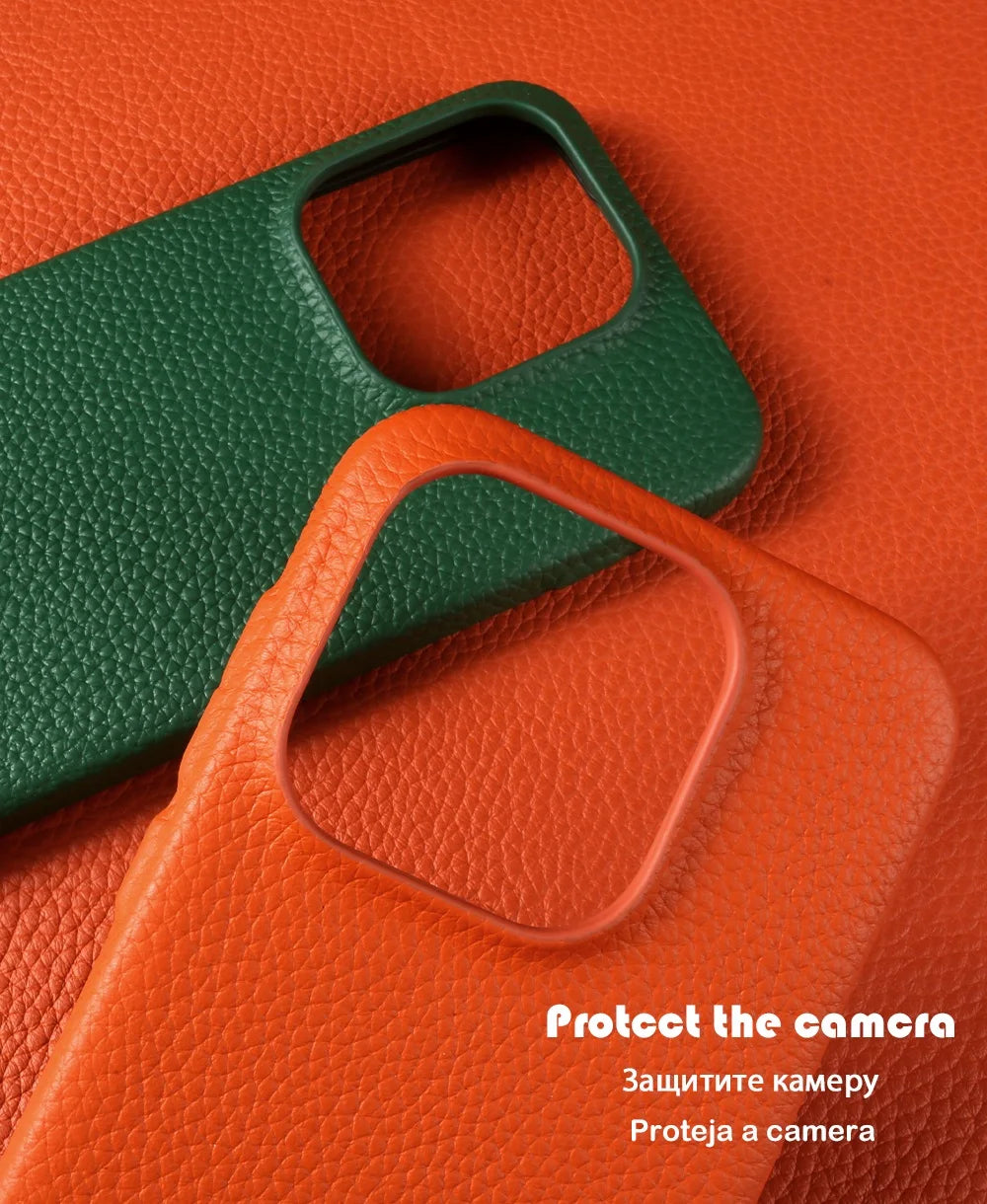 For Oneplus 15 Case 13R 12 10R 8Pro 7T 9R 7TPro Case Luxury Genuine Leather Cases For Magsafe Oneplus Phone Cover Magnetic Coque