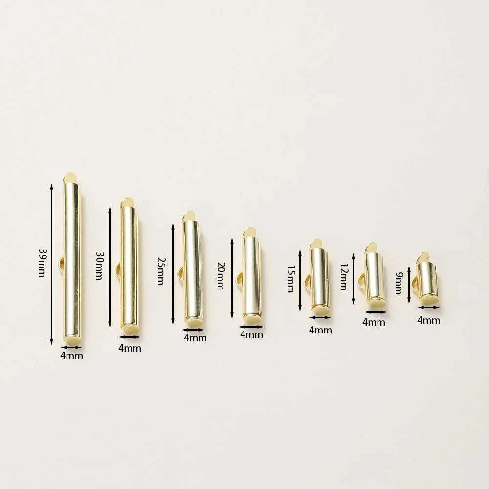 10PCS 14/18K Gold Brass Side Crimp End Tube Slide Clasps Bracelet Earring Buckles Connectors DIY Jewelry Making Findings The jack market .AU The jack market .AU Jewellery & Chains $ 48 14:29#14K;5:100014065#30x4mm