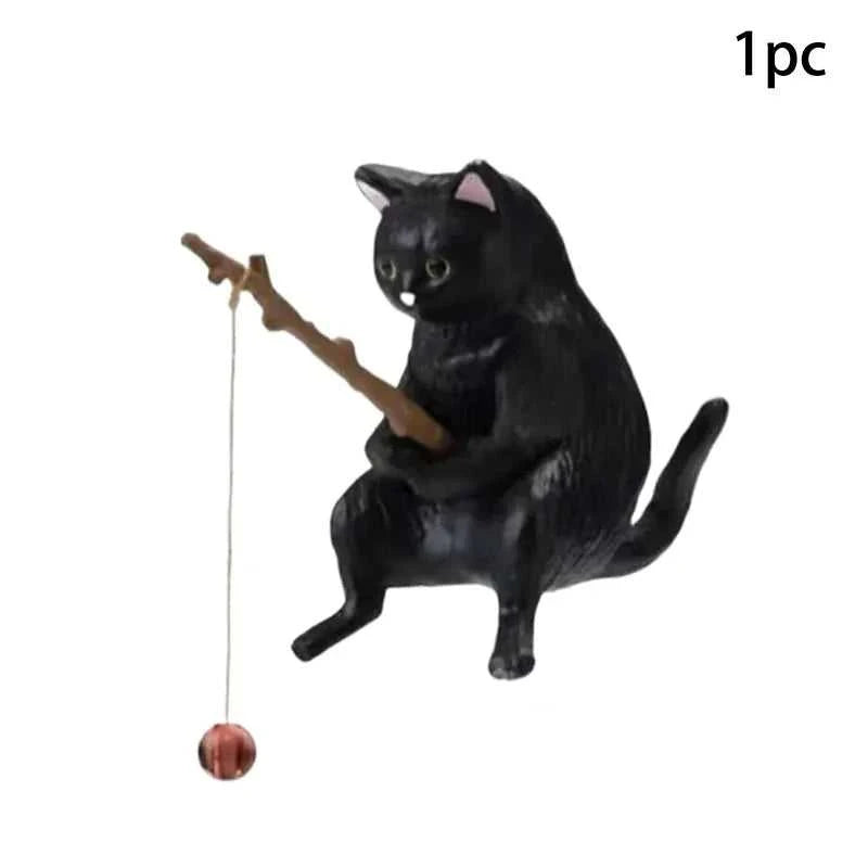 Fish Tank Fishing Cat Hanging Creative Landscape Office Ornaments Fishing Fun Mini Decorative Micro-Landscape The jack market .AU The jack market .AU Fishing Gear $ 21 14:29