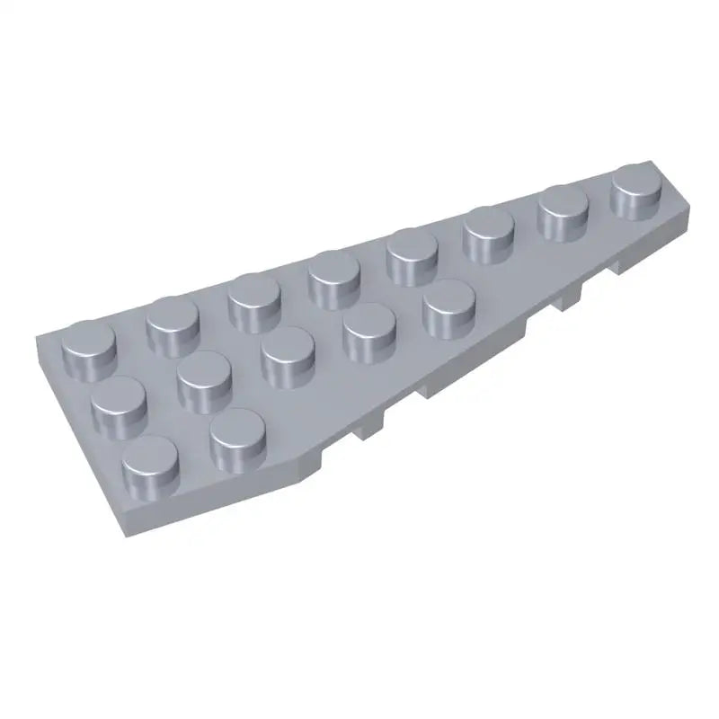 Gobricks 10PCS Parts Wedge Plate Bricks 8x3 Right Compatible with 50304 Toys Building Blocks Assembles Technical Model Adult MOC
