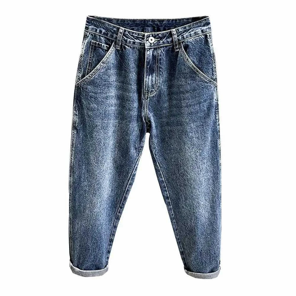 Korean Vintage Loose Tapered Men's Jeans Fashion High Street Drape Harem Pants Youth Hip Hop Streetwear Male Blue Denim Trousers The jack market .AU The jack market .AU Men Fashion $ 53 14:173;200007763:201336100;5:200001014