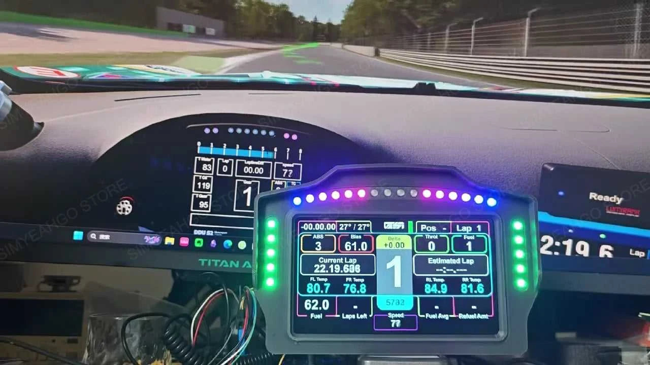 PC Simracing Games 7 inch Multi-functional Instrument Speed Display Dashboard for MOZA FANATEC Simagic Logitech G29 Accessories The jack market .AU The jack market .AU Accessories Electronics $ 217 14:193#WK 7inch Meter
