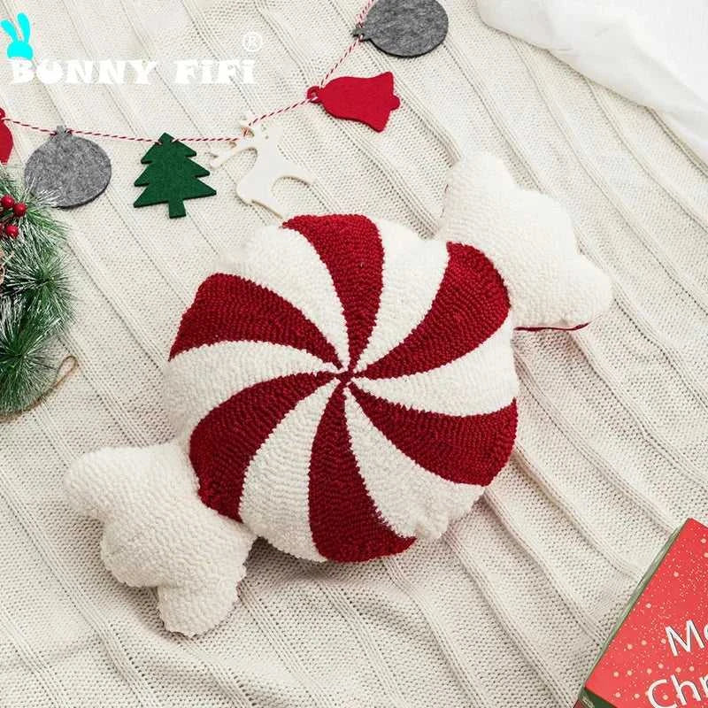 Beige Heart Tree Sugar Christmas Cushion White Red Pillow Cover for Home Decoration Soft Chenille Plush Tufted Emboridered The jack market .AU The jack market .AU Home $ 43 14:201619812#Love