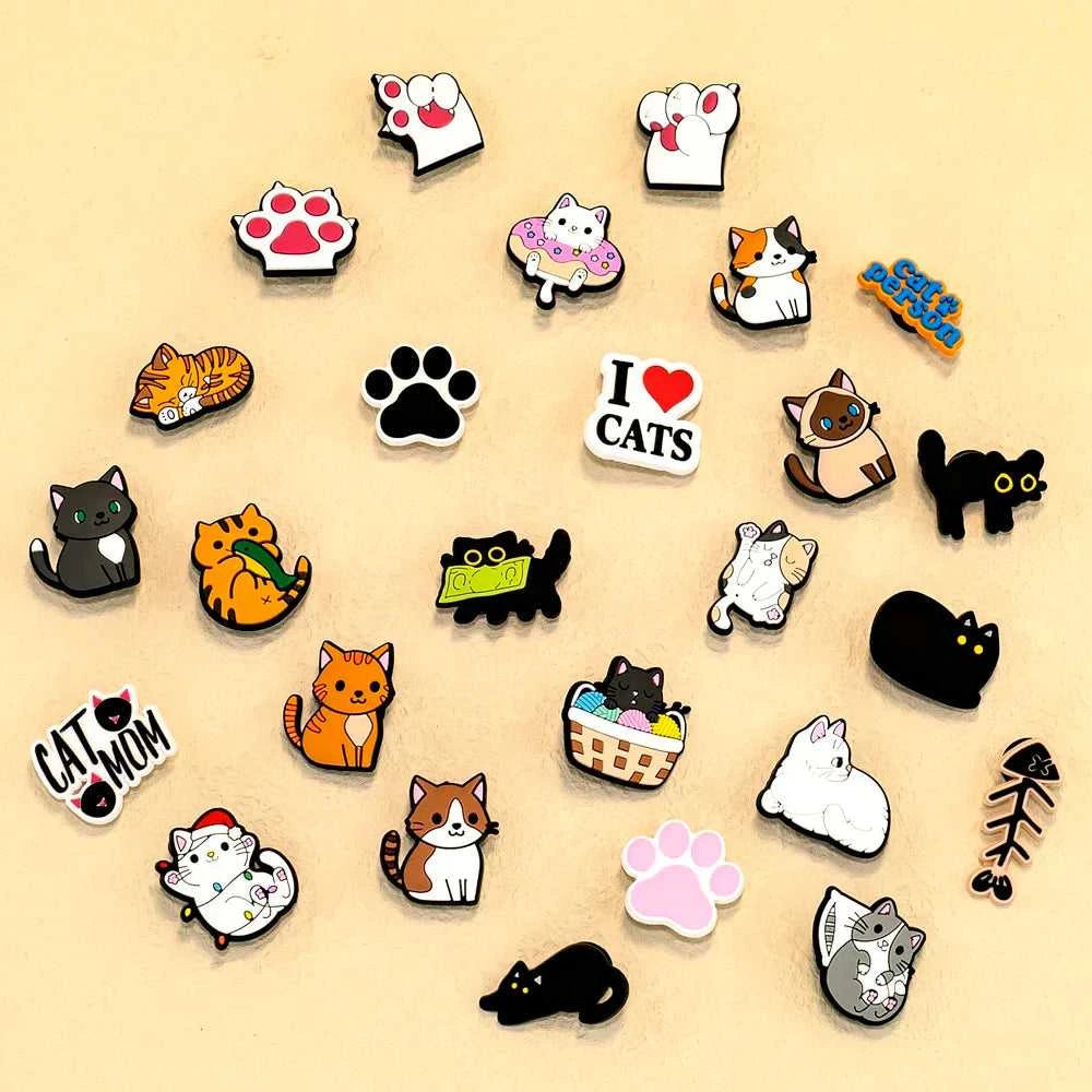 9-50pcs PVC Cat Shoe Charms Pet Shoe Decorations Pins for Women Girls Gift Sandal Accessories Ragdoll Cat Animal Clog Buckle The jack market .AU The jack market .AU Step Up Your Style: Trendy Shoes for Every Occasion! $ 50 14:173#9pcs