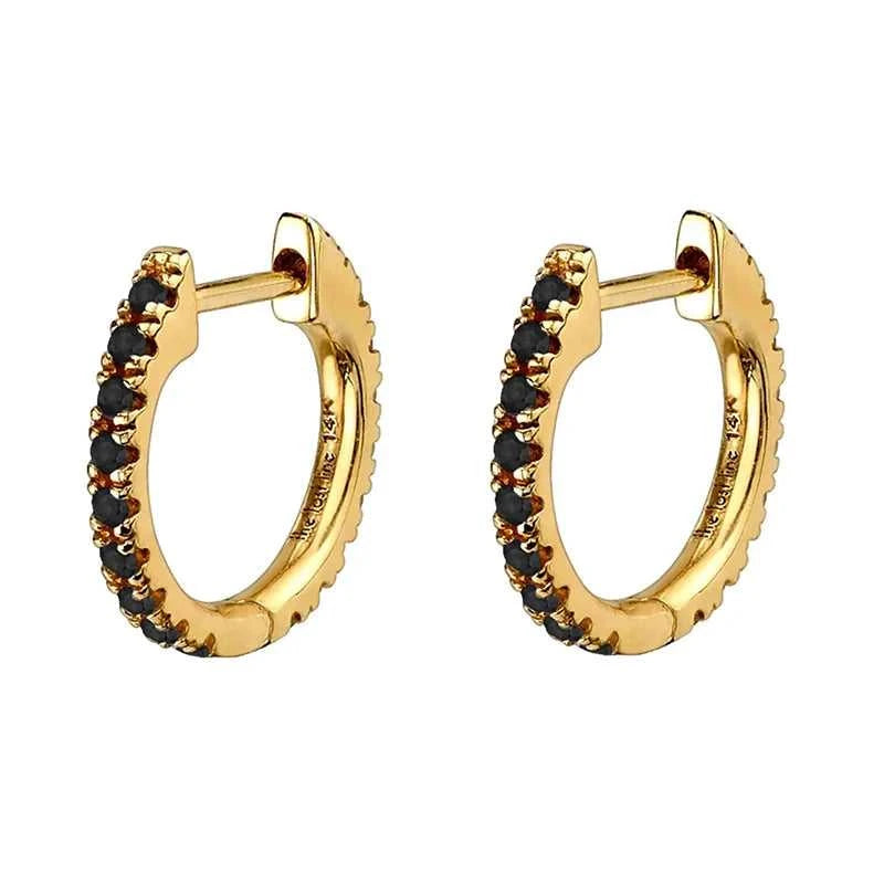 TIANDE Black Zircon Hoop Drop Earrings for Women Gold Plated Piercing Women's Dangle Earrings Set 2022 Fashion Jewelry Wholesale The jack market .AU The jack market .AU Jewellery & Chains $ 48 200001034:200025551#JQH0068-SS-5