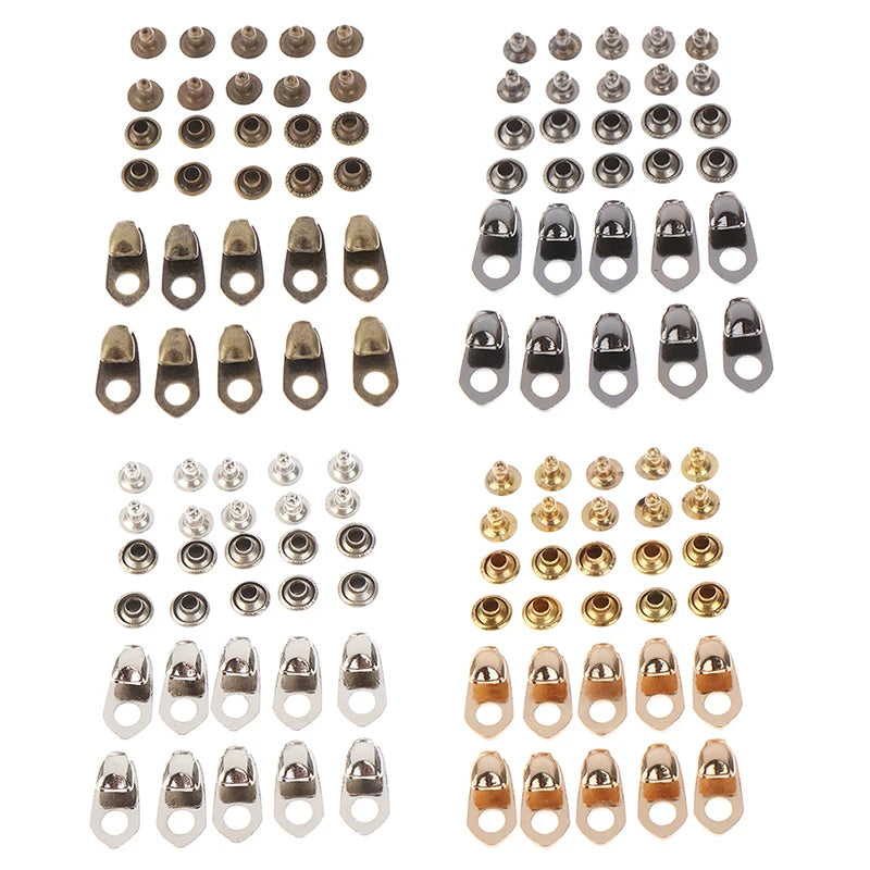 10Set Outdoor Speed Shoe Lace Hooks Lace Fittings Buckles With Rivets For Climb Hiking Shoes Work Mountaineering Boots