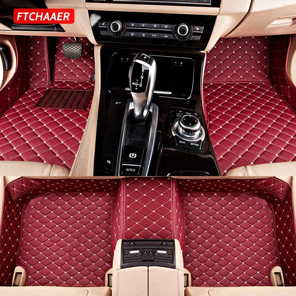 FTCHAAER Custom Car Floor Mats For Audi A8 Auto Carpets Foot Coche Accessorie