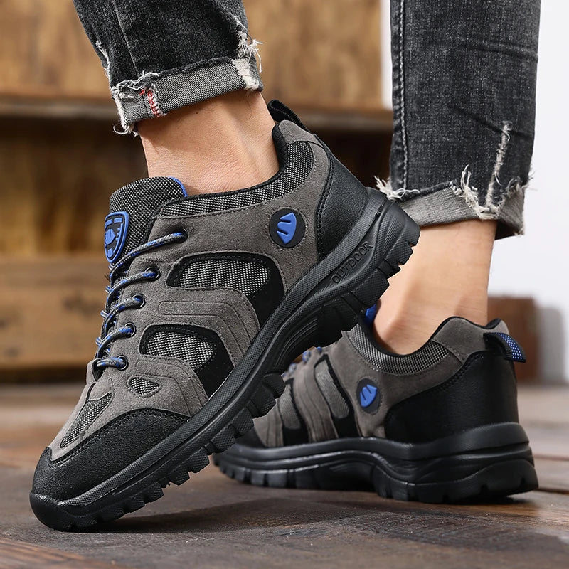 Men's Outdoor Hiking Shoes Anti-Slip Wear-Resistant Breathable Durable Camping Sneakers Comfortable Casual Sneakers
