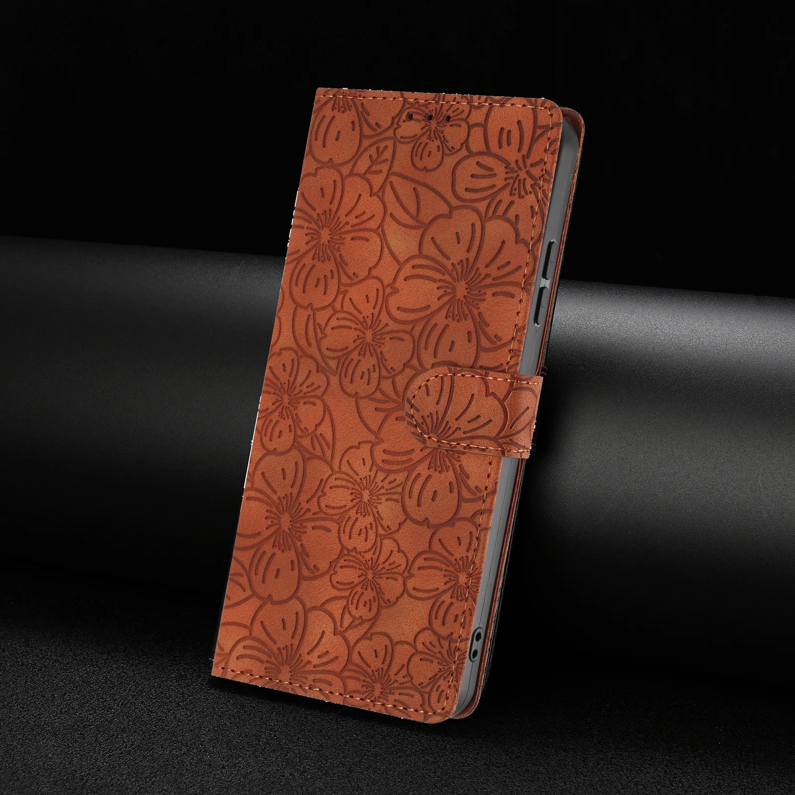 Edge Leather Flip Case for Motorola G73 G53 G13 G23 G62 G52 G32 G22 G31 G20 G41 - Cherry Blossom Design