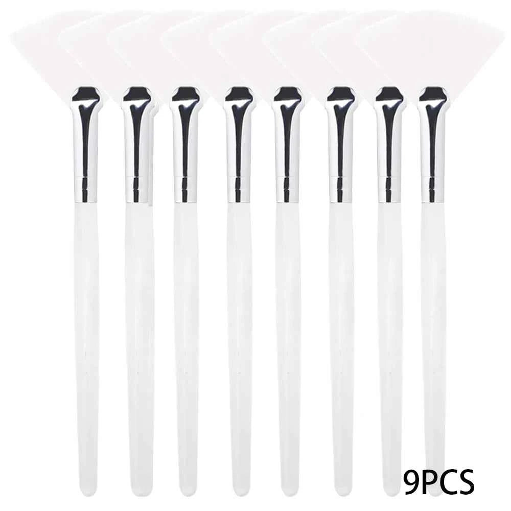 3/9 Pieces Facial Fan Mask Brushes Soft Mask Brush Applicator Esthetician Facial Mask Brushes For Women Girls Cosmetic Tools