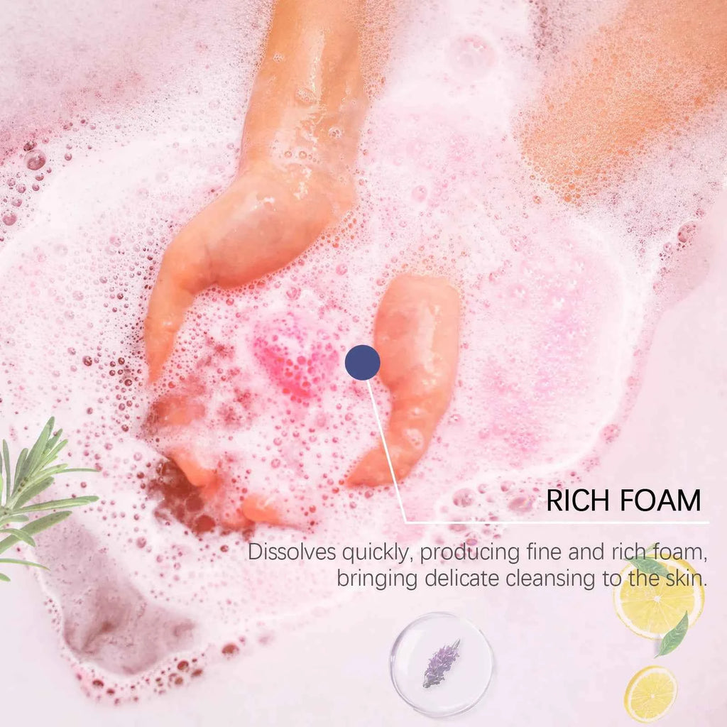 Colorful Bliss Bath Balls Set - 6 Scented Moisturizing & Exfoliating Spa Treats for Relaxation and Skin Renewal
