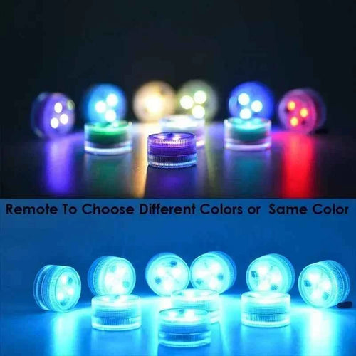 1/10PCS Wireless Adhesive LED Car Interior Ambient Light Remote Control Decor Auto Roof Foot Atmosphere Lamp Bicycle Tail Light