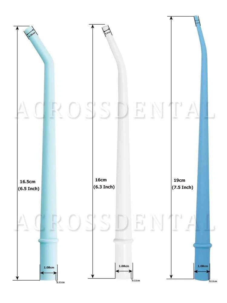 25 Pcs Autoclavable Curved Dental Aspiration Tips - Premium Suction Tubes for Efficient Clinic Evacuation