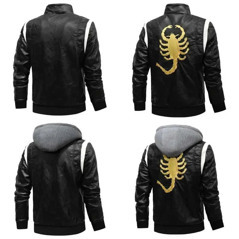 Spring Men's Leather Jacket High Quality Stand Collar Fashion Youth Embroidery Hooded PU Leather Coats EUR Size 3XL Men Clothing The jack market .AU The jack market .AU Men Fashion $ 78 14:771#White hooded;5:4183#EUR 3XL--CHN 4XL