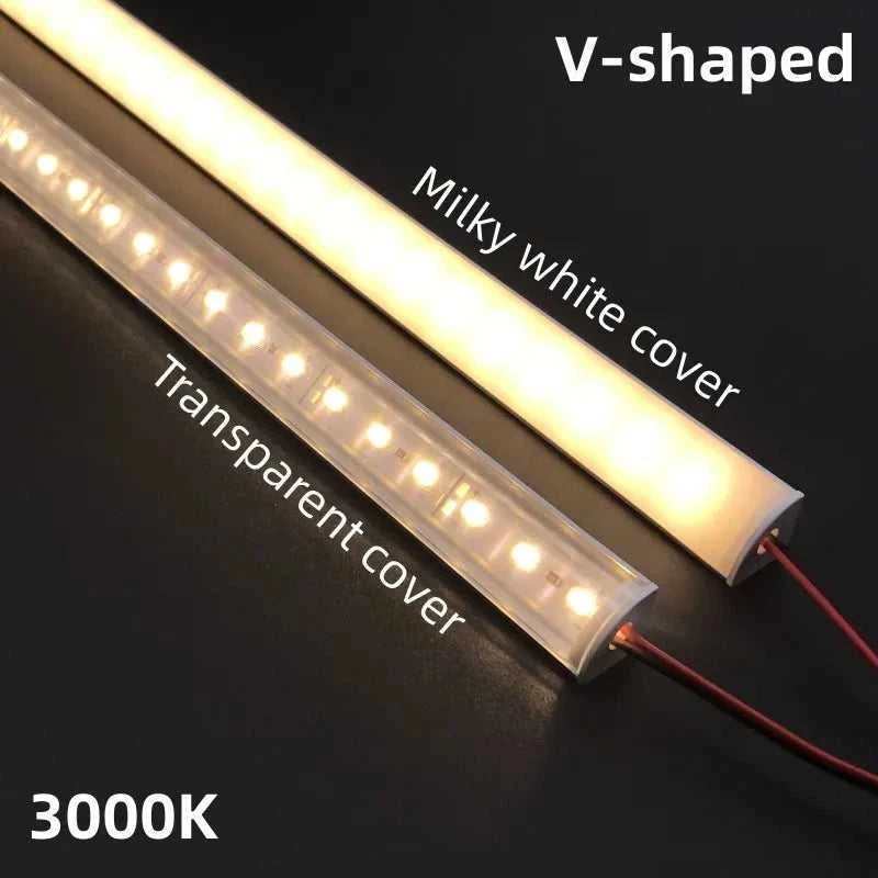LED cabinet bar light 5730 5630 36LEDs Kitchen light under furniture 12V DC 50cm profile aluminum led hard strip Linear lights The jack market .AU The jack market .AU Home $ 85 136:202573808#V Milky cover 3000K;14:193#10PCS