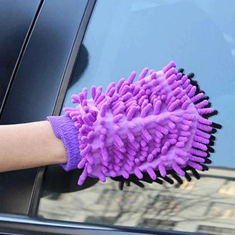 18X16CM Microfiber Car Wash Gloves Auto Gloves Ultra Absorbent Wash Car Sponge Scratch Free Microfiber Car Cleaning Tool