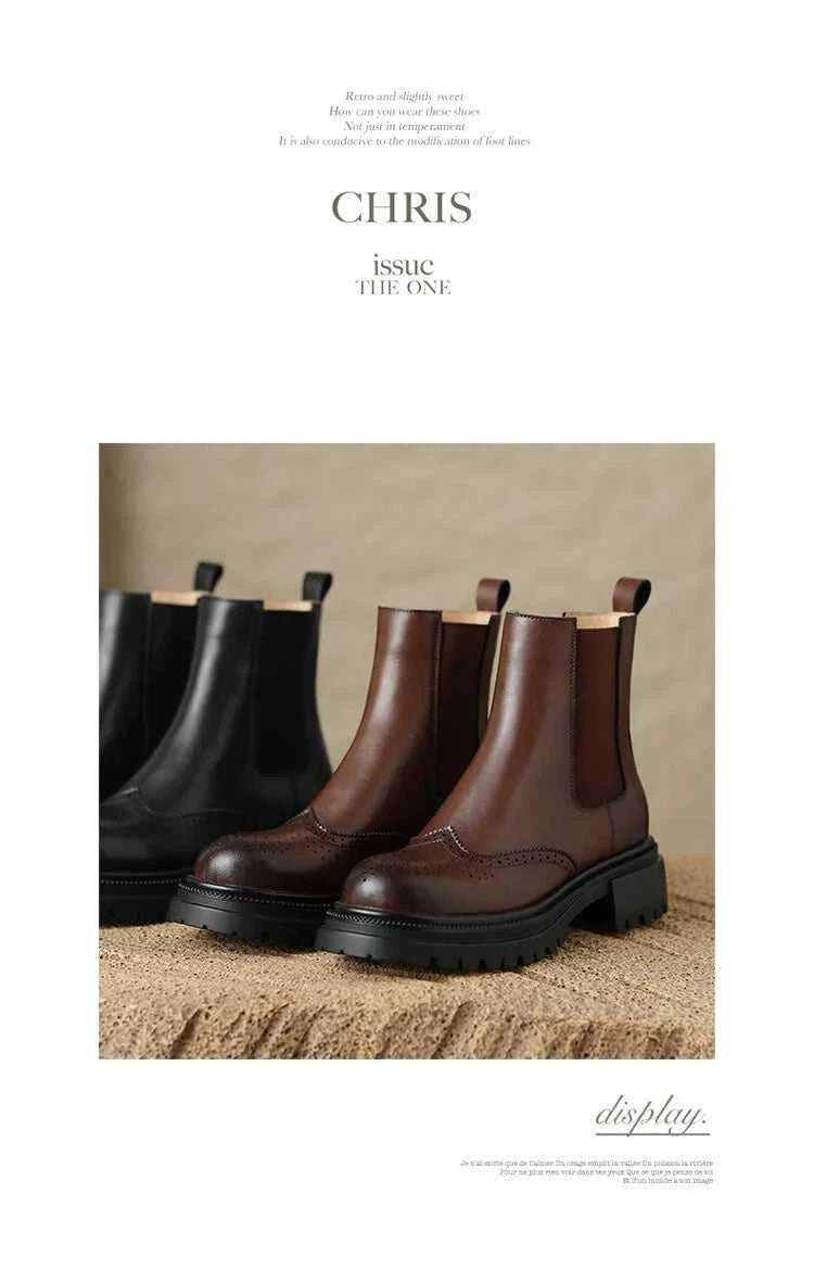 NEW Autumn Boots Women Split Leather Shoes for Women Round Toe Chunky Heel Women Boots Winter Black Chelsea Boots сапоги женские The jack market .AU The jack market .AU Step Up Your Style: Trendy Shoes for Every Occasion! $ 131 14:365458#Brown;200000124:100010481