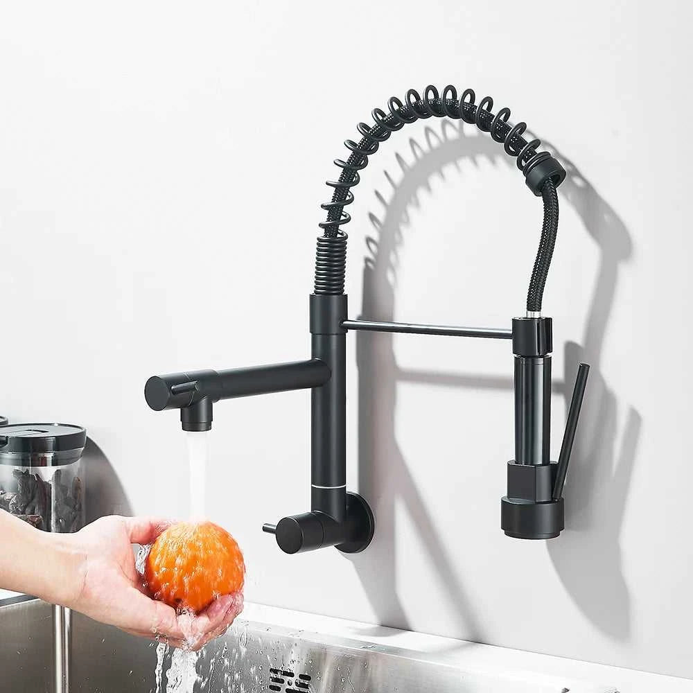 Rozin Matte Black Pull Down Kitchen Faucet Single Cold Water Dual Spouts Kitchen Tap 4 Colors Wall Mounted ABS Nozzle Crane The jack market .AU The jack market .AU Home $ 96 14:496#Gold Faucet;200007763:201336342