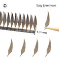 XIUSUZAKI Premade Fans Eyelash Extensions - Brown Comic Spire Automatic Flowering Volume Lashes