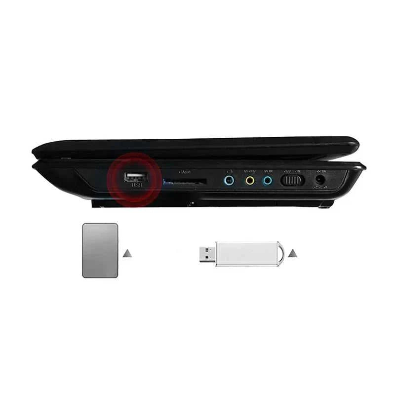 9.8 Inches Portable DVD Player High Clarity TV Function Built-in Card Reader Swivel Screen Mobile DVD Player for Travel The jack market .AU The jack market .AU Accessories Electronics $ 123 14:350853#7.8 inch UK Plug