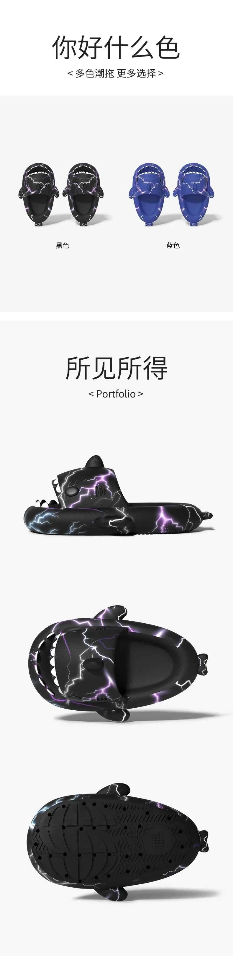 2025 Men Cool Lightning Shark Slippers Boys Bathroom Non-slip Sandals Outdoor Comfortable EVA Flip Flops Adult Soft Flat Shoe The jack market .AU The jack market .AU Step Up Your Style: Trendy Shoes for Every Occasion! $ 67 14:771#A;200000124:200000285#40-41