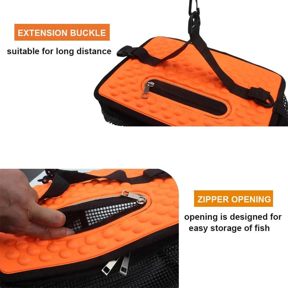 Floating Fish Basket Fish Basket for Caught Fish Foldable Fishing Holder Minnow Bucket Portable Collapsible Mesh Fishing Bait The jack market .AU The jack market .AU Fishing Gear $ 36 14:29#S