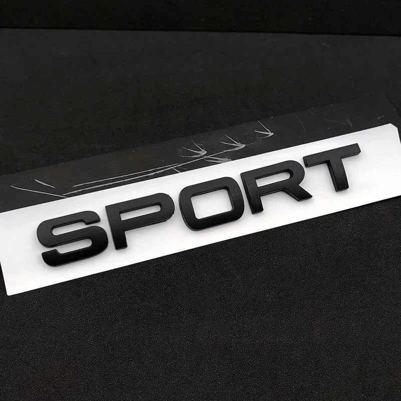 3d ABS Logo Sport Emblem Letters Car Trunk Badge For Evoque Discovery SVR l494 494 l320 Sport Sticker Accessories