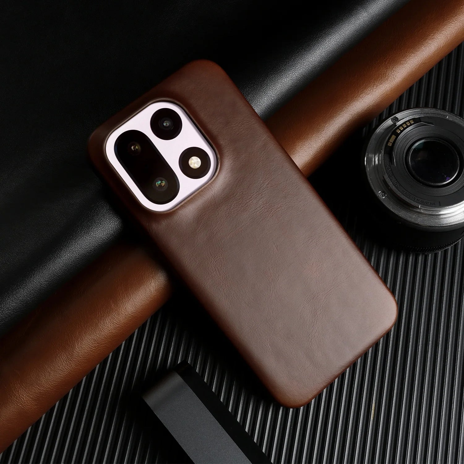 Luxury Magnetic Genuine Leather Case For Oneplus 15 11 12R 13R 10Pro Ace5 Pro Full Wrapped for Magsafe Back Cover Phone Cases