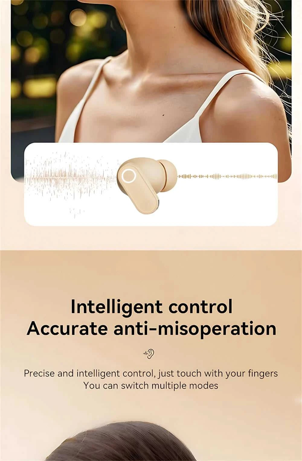 Bluetooth 5.4 Headphones True Wireless In-ear Long Noise Reduction TWS Sports High Sound Quality Digital Display Screen Earplugs The jack market .AU The jack market .AU Accessories Electronics $ 54 14:29#White