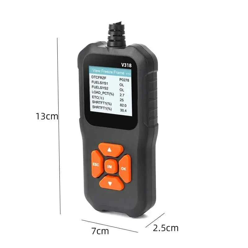 1 PC V318 Automobile Fault Diagnosis Instrument Engine Tester Scanner Reading Card Battery Detection Obd2