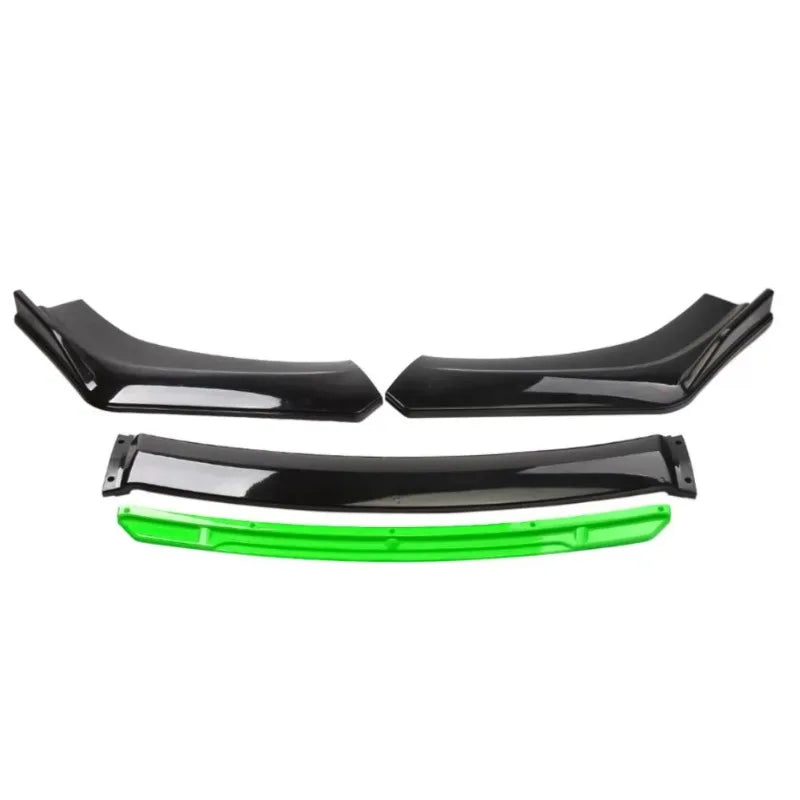 For Universal Cars 3-Piece Adjustable Universal Car Front Bumper Lip Spoiler Diffuser Splitter Body Kits Side Corner Guard