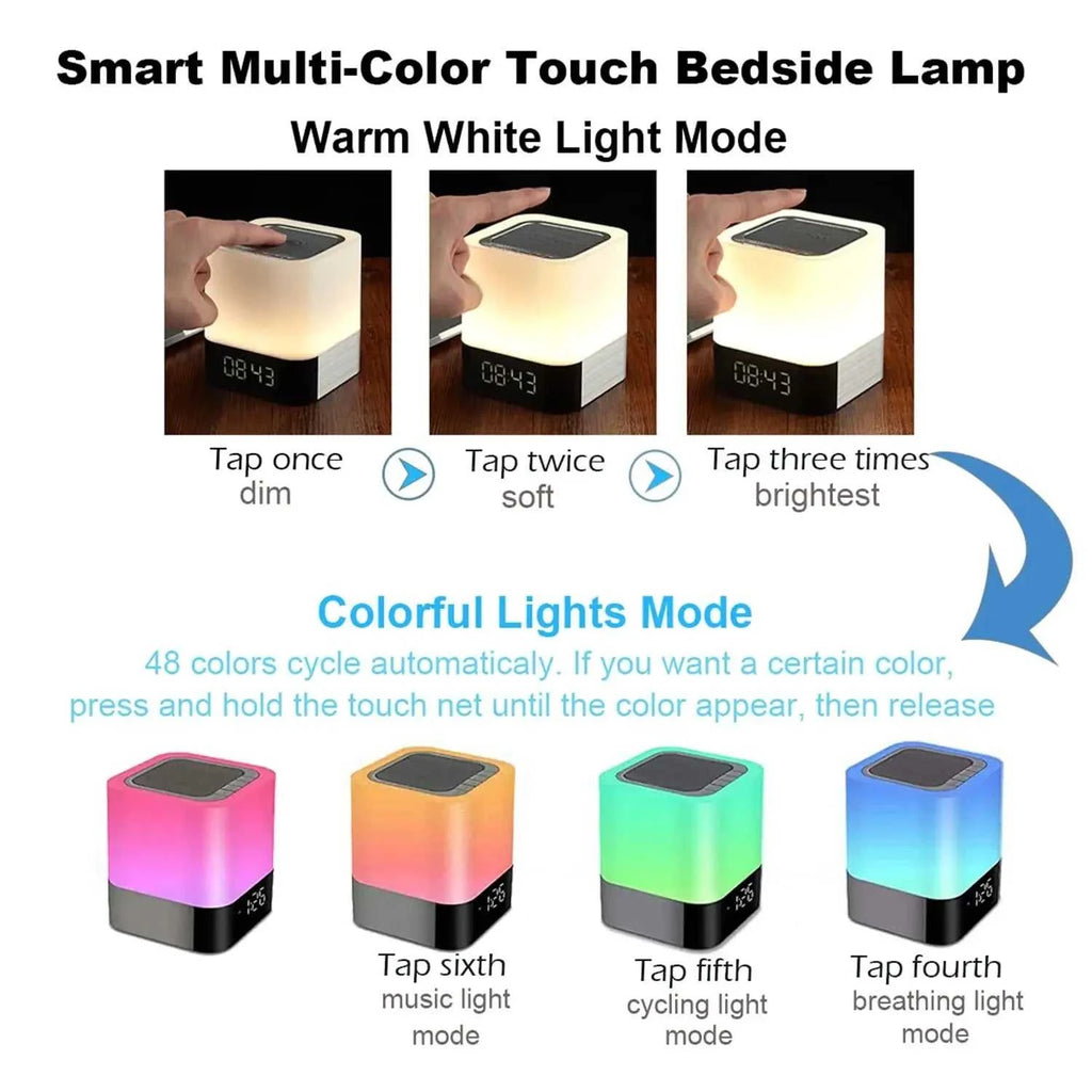 Color Changing Bluetooth Speaker Night Lights Digital Alarm Clock Touch Sensor Bedside Lamp MP3 Player Gift for Girls Boys The jack market .AU The jack market .AU Home $ 60 14:173#Red display;200007763:201336100