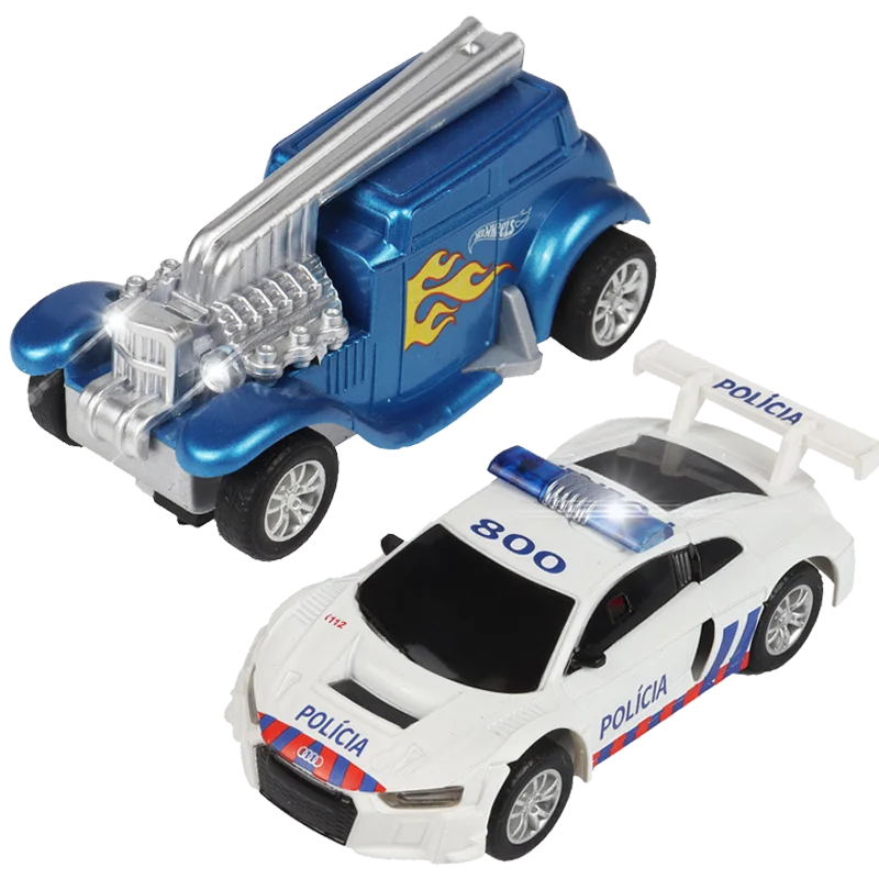 1:64 Slot Car Electric Race Track Set – 2-Pack Circuit Railway Toy