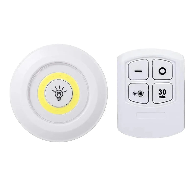 Dimmable LED Under Cabinet Light with Remote Control Battery Operated LED Closets Lights Wardrobe Bathroom lighting Night Light - Jack market 1988Jack Market 1988