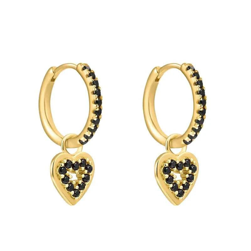 TIANDE Black Zircon Hoop Drop Earrings for Women Gold Plated Piercing Women's Dangle Earrings Set 2022 Fashion Jewelry Wholesale The jack market .AU The jack market .AU Jewellery & Chains $ 48 200001034:200025551#JQH0068-SS-5