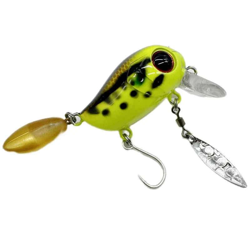 2g Micro Tappy Fishing Lures Crankbait Floating Wobblers Tongue Plate Fishing Spinners Spoon with Feather Rotates Bass Trout The jack market .AU The jack market .AU Fishing Gear $ 22 14:200006152#9;5:8022#2g