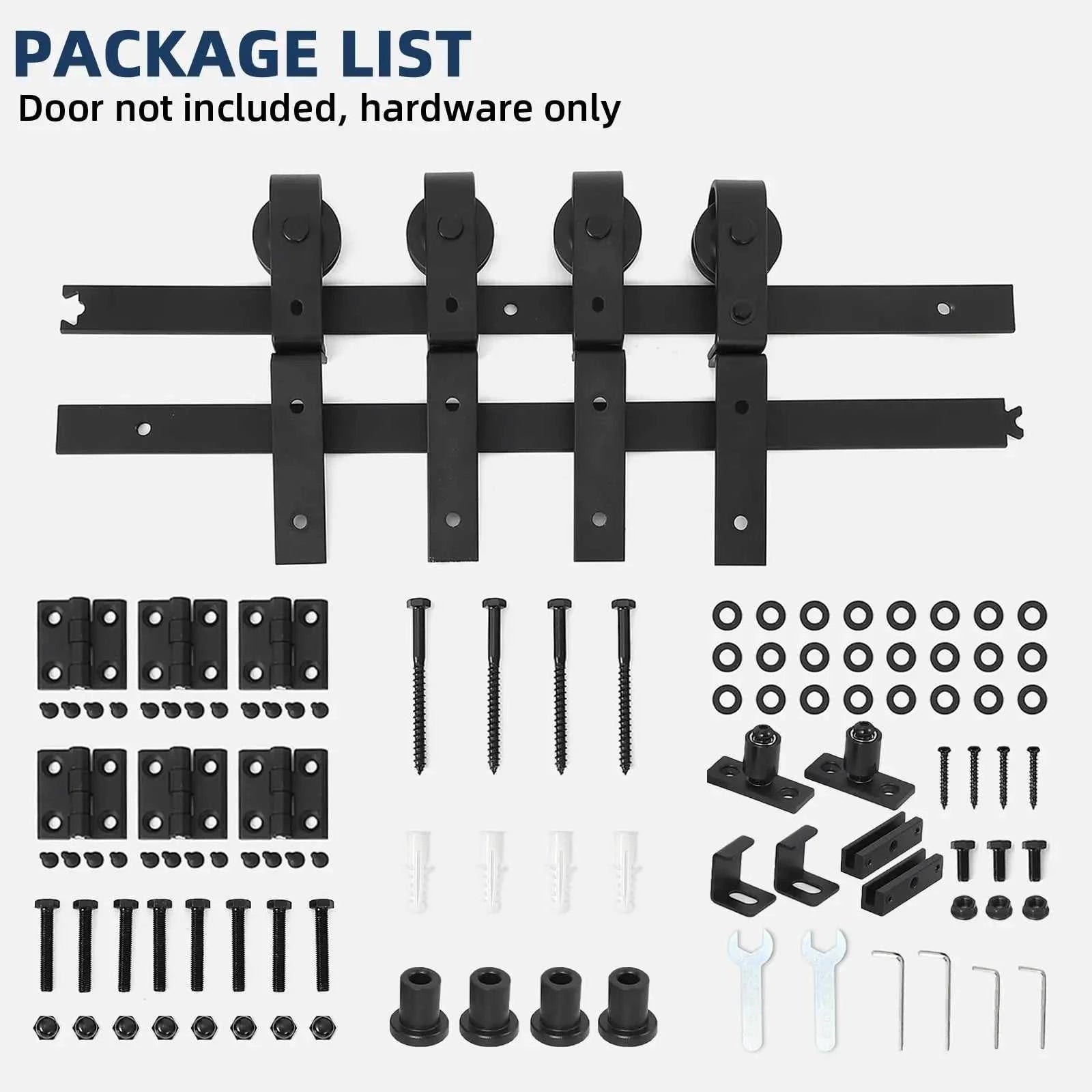 Heavy Duty Bi-Folding Sliding Barn Door Hardware Kit Quiet Side-Mounted Roller – 2/4 Bifold Doors For Closet Laundry Bedroom The jack market .AU The jack market .AU Home $ 150 14:350850#72in for 4 Doors;200007763:201336101