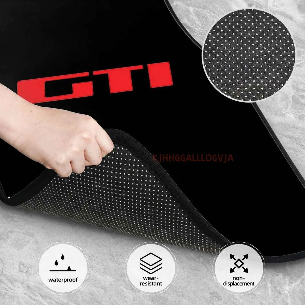 4PCS Crystal Velvet Car Floor Mats Set of Four Anti Fouling Car Mats Carpet Anti Slip Car Floor Mats