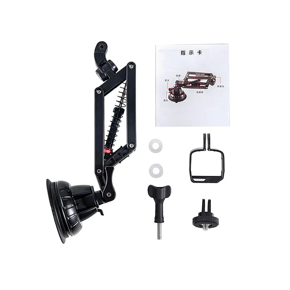 Camera Bracket Anti Shake Z-axis Holder Stabilizer For DJI OSMO Pocket 3/Insta360 X4 Camera Accessory Car Suction Cup Mount