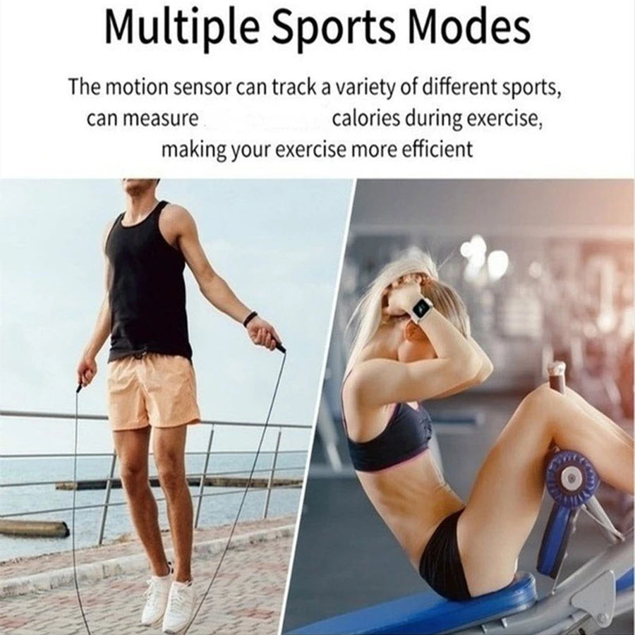 Multifunctional Smart Watch D13 for Men & Women - Bluetooth Fitness Tracker, Music Player, Sleep Monitor & Sports Bracelet