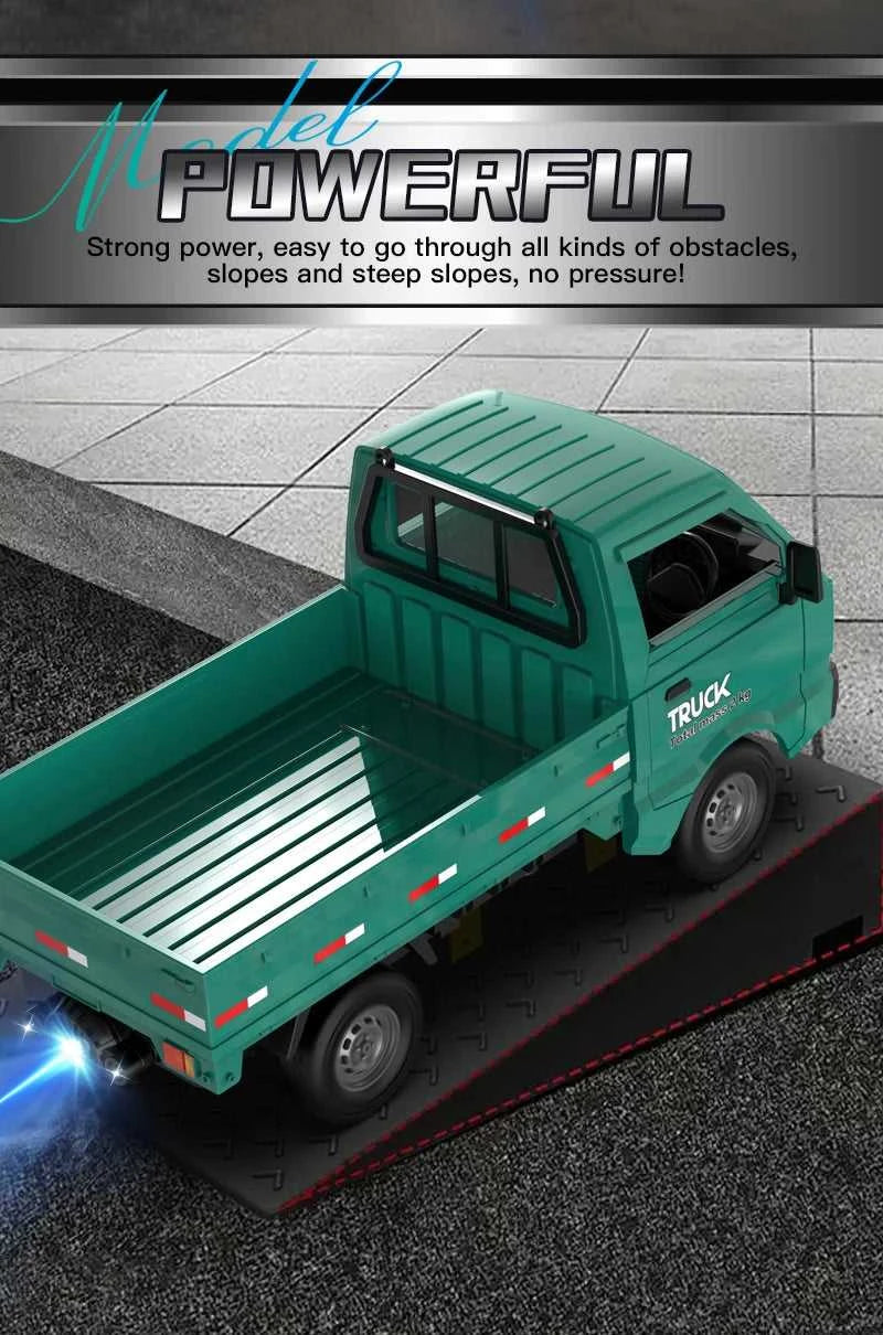 RC Truck 1:16 2.4GHZ RC Car Simulation Drift Climbing Truck With Spray and LED Lights RC Electric Truck Model Boy's Toys Gifts The jack market .AU The jack market .AU Little Wonders $ 82 14:193#A Blue car