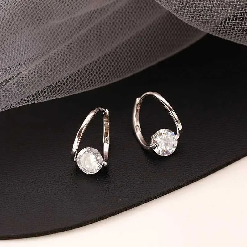 925 Sterling Silver Zircon Hoop Earrings Simple Temperament Exquisite Hot Semale Sexy Jewelry Gift The jack market .AU The jack market .AU Jewellery & Chains $ 54 200000226:347#gold