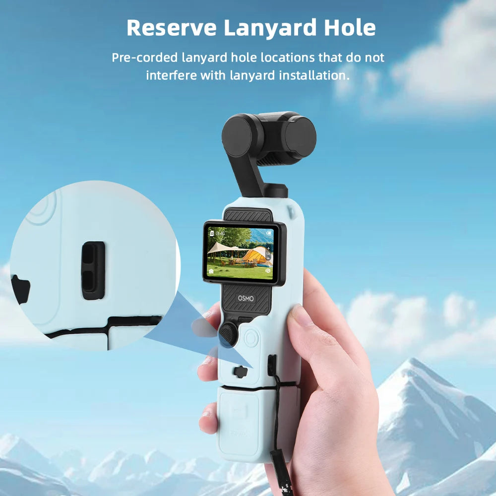 Silicone Cover Protective Case Camera Lens Protector Scratch-Resistant Lens Cover For DJI OSMO Pocket 3 Camera Shell Accessories