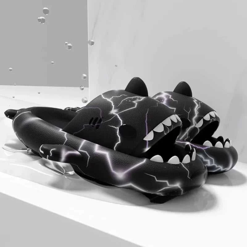 2025 Men Cool Lightning Shark Slippers Boys Bathroom Non-slip Sandals Outdoor Comfortable EVA Flip Flops Adult Soft Flat Shoe The jack market .AU The jack market .AU Step Up Your Style: Trendy Shoes for Every Occasion! $ 67 14:771#A;200000124:200000285#40-41