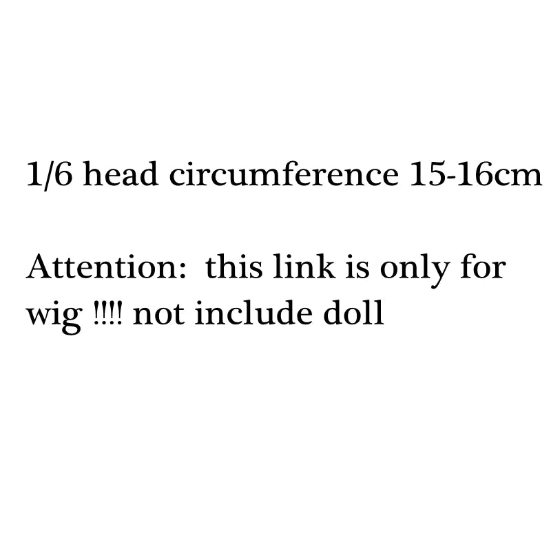 30cm Doll Wig 1/6 BJD Wig Curly Soft Doll Wig Dolls Hair Suitable for1/6 BJD Doll Wig Toy Accessories Dress Up DIY Toys Children
